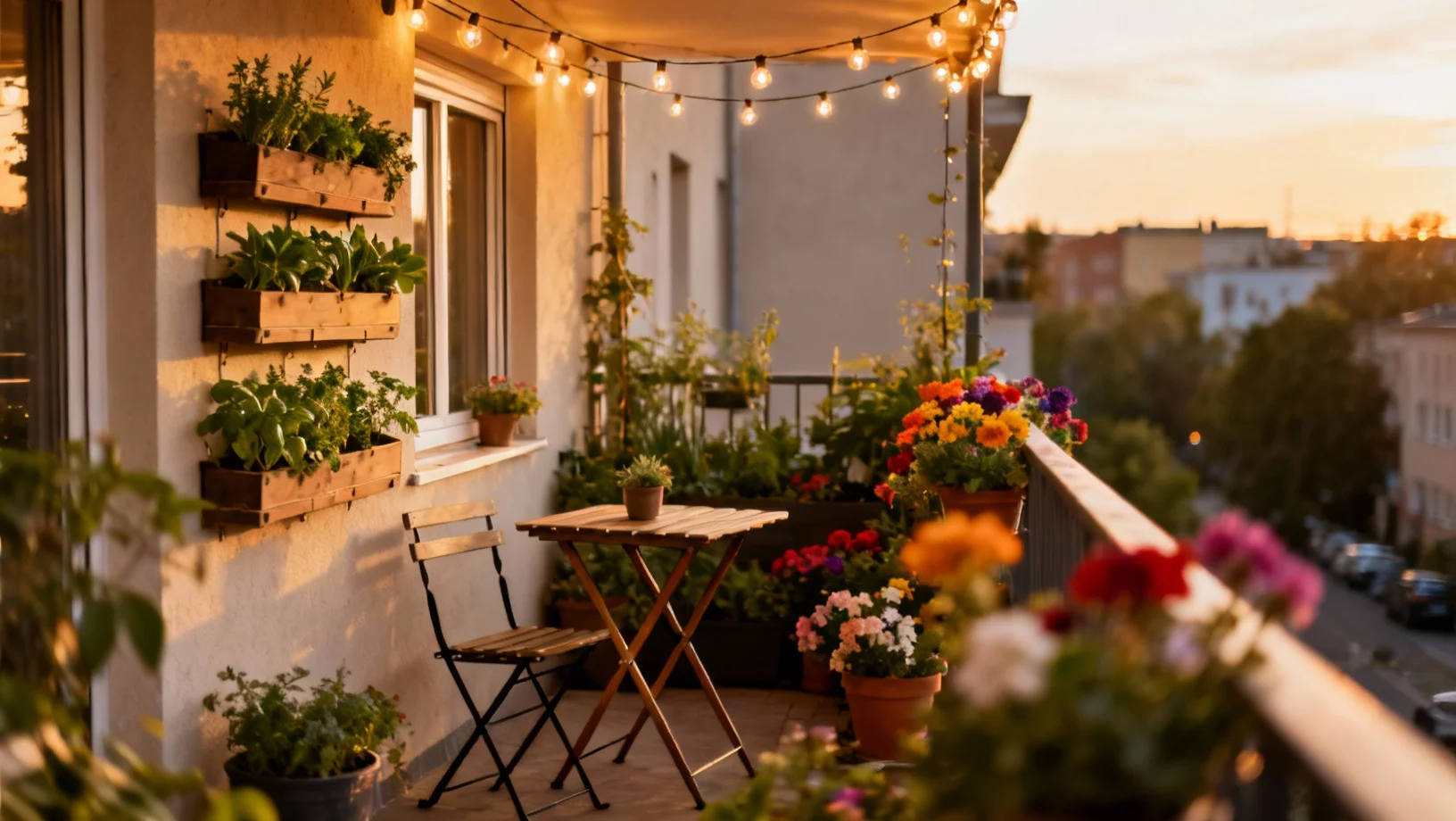 Aménager un petit balcon en ville : 8 astuces gain de place