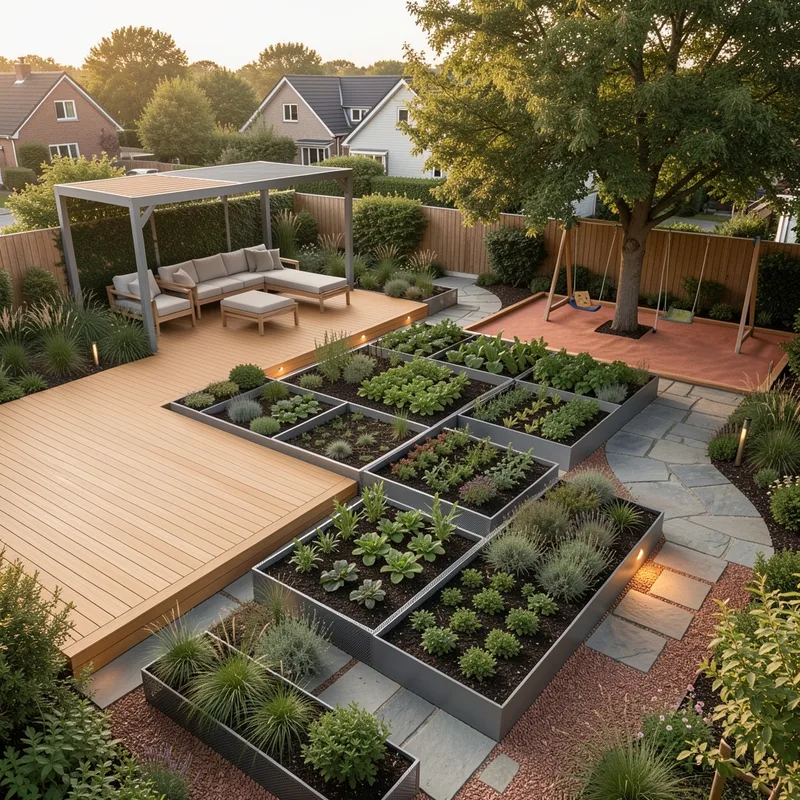 Plan type pour un jardin de 400m2