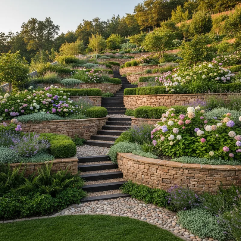 Aménagement jardin en pente forte : techniques et solutions pratiques