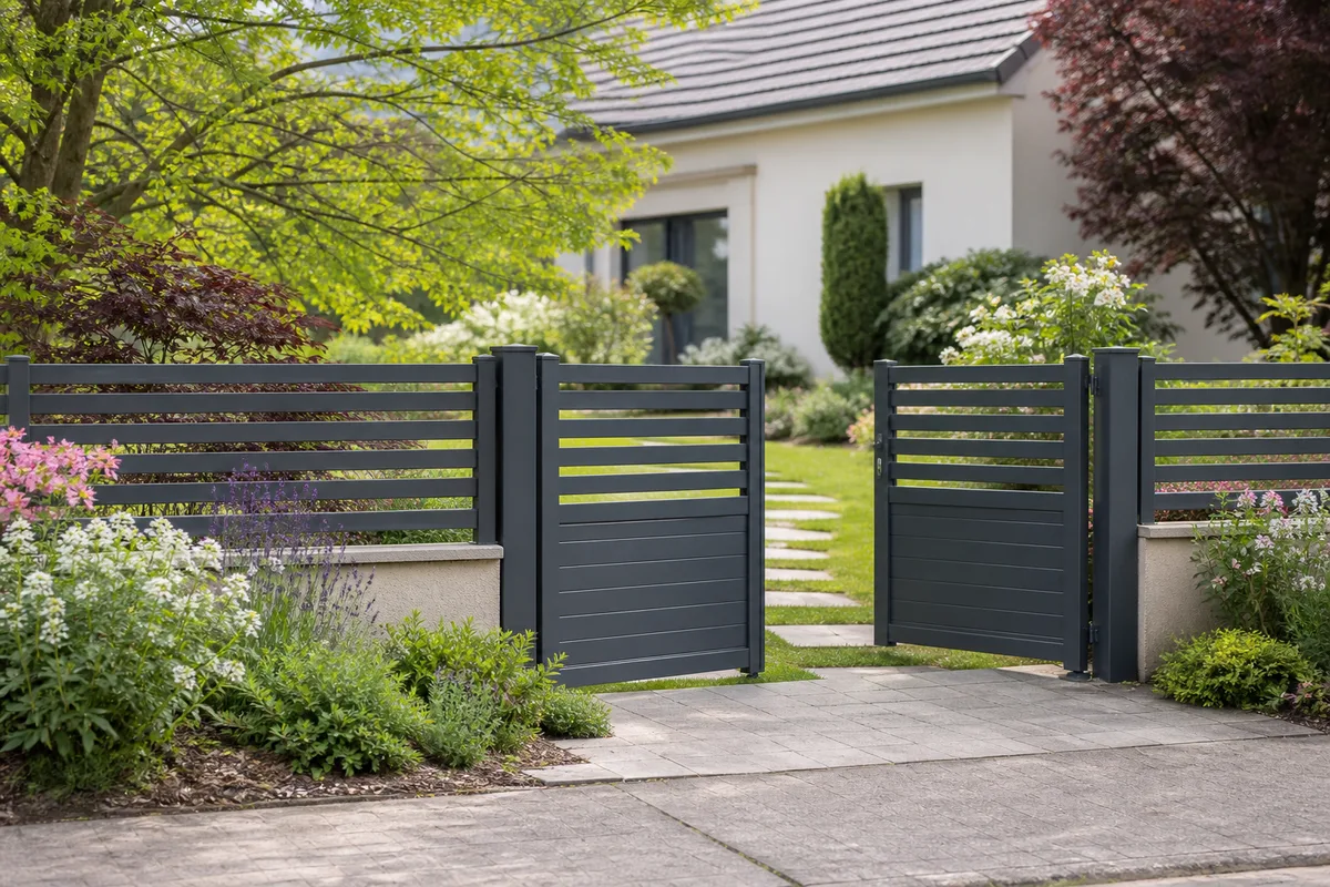 Entrée de jardin : nettoyer portail et clôture selon le matériau
