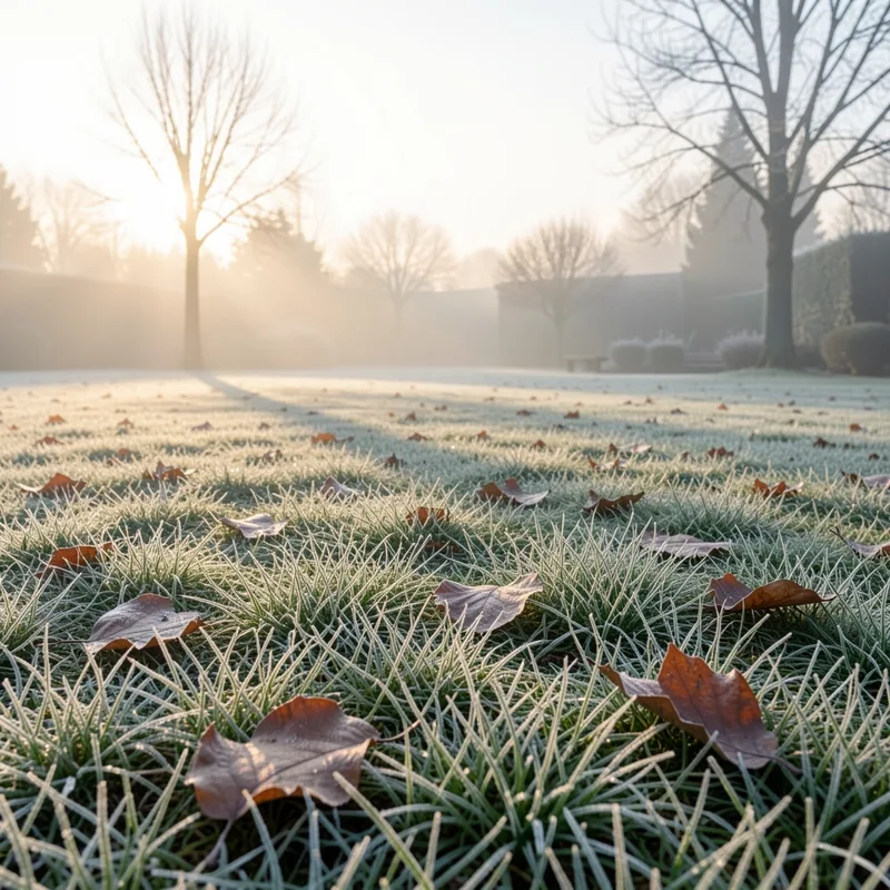 Entretien pelouse en hiver : protéger son gazon du gel